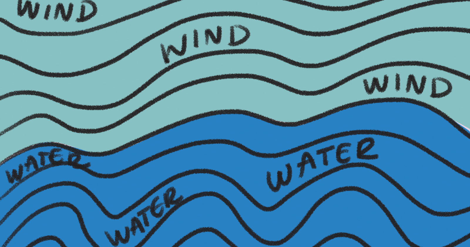 Illustration of Wind and Water