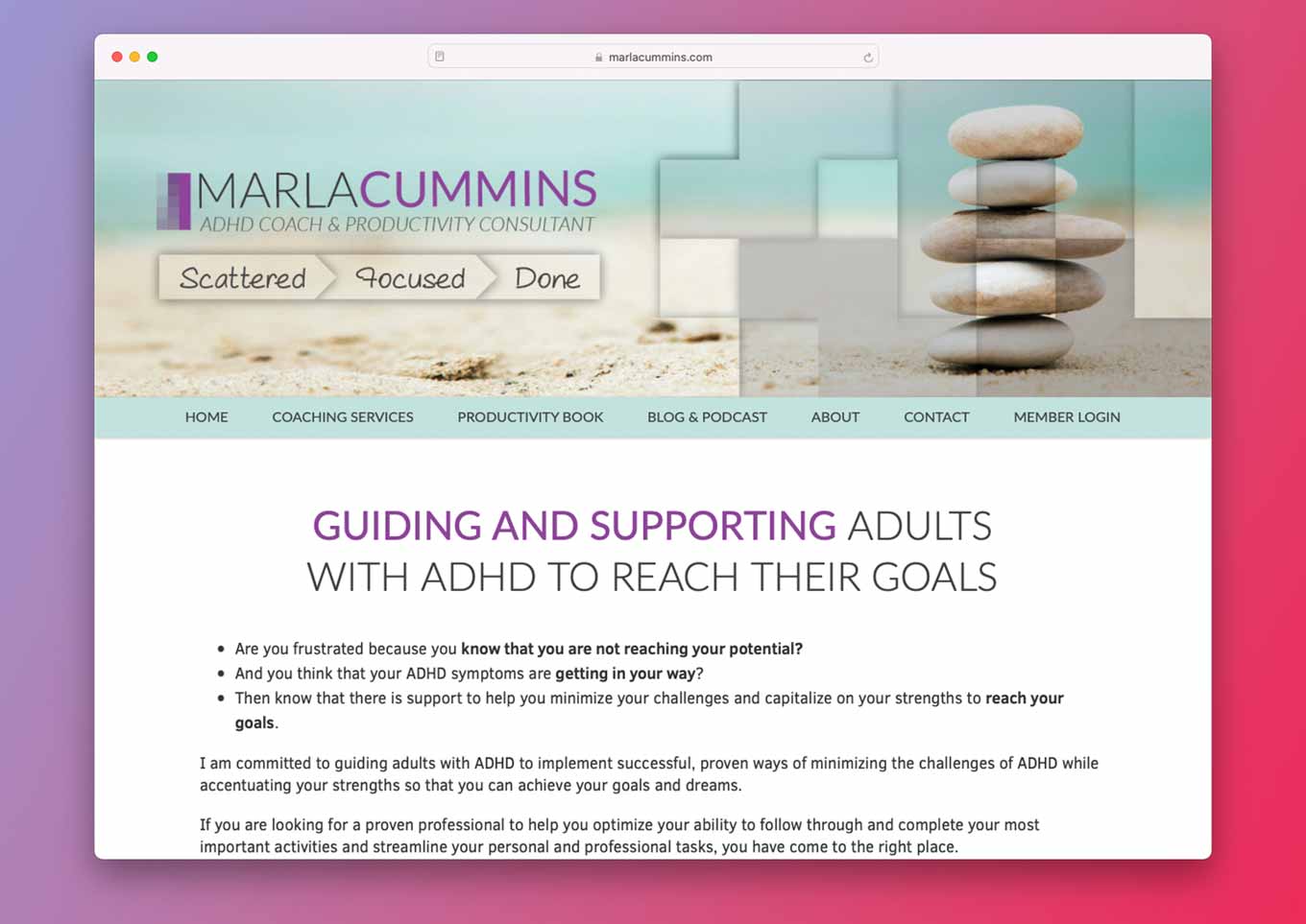 Marla Cummins ADHD Blog - Guiding and supporting adults with ADHD to reach their goals