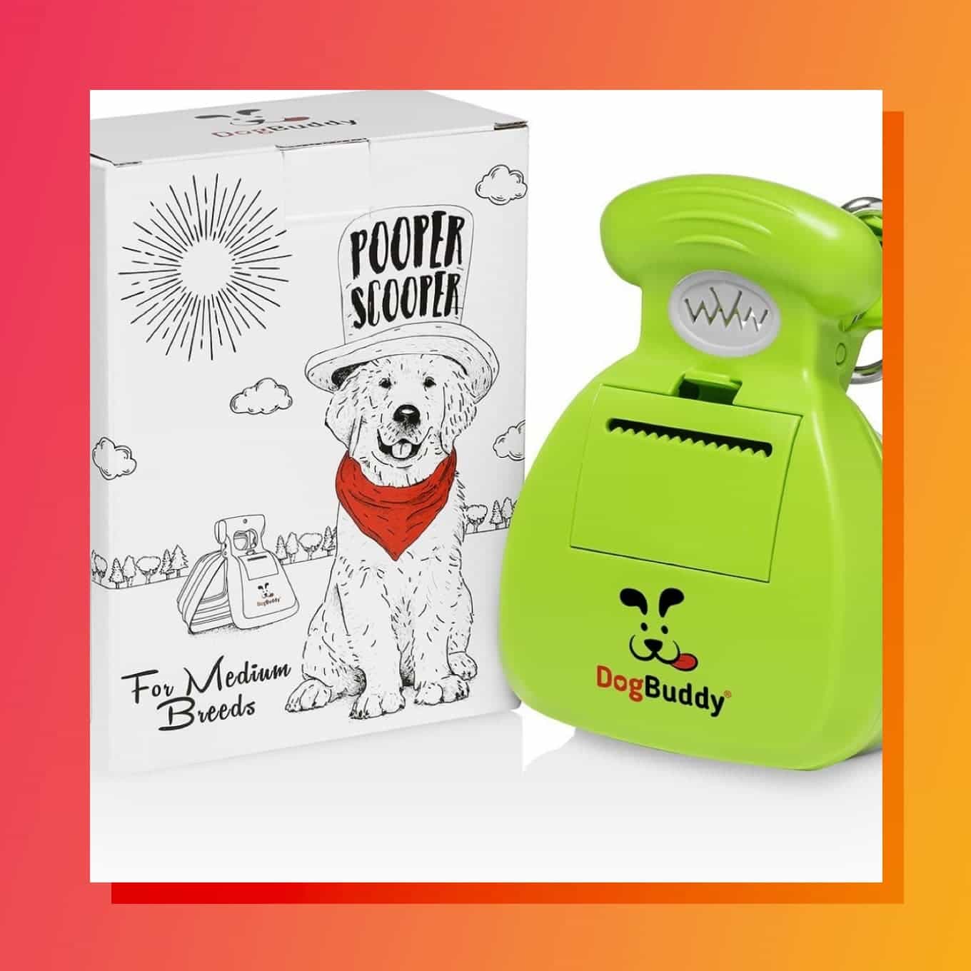 Portable Pooper Scooper: A green plastic claw for sustainably picking up dog poop
