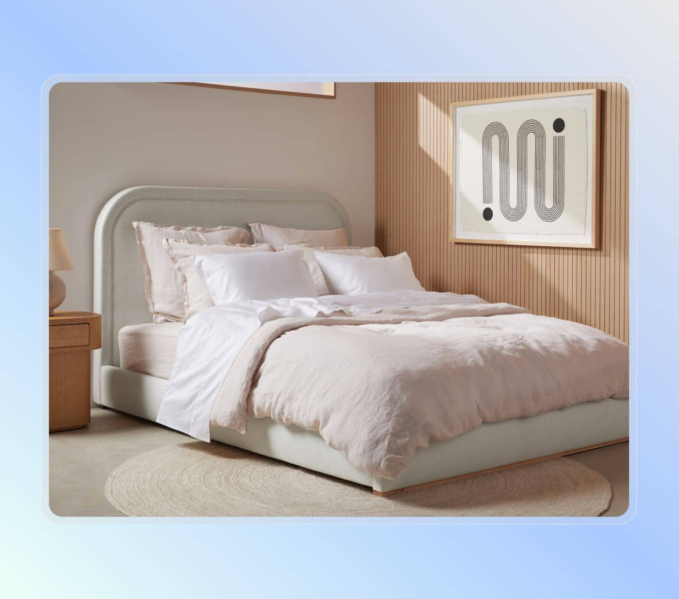 Parachute’s Horizon Bed Frame with headboard