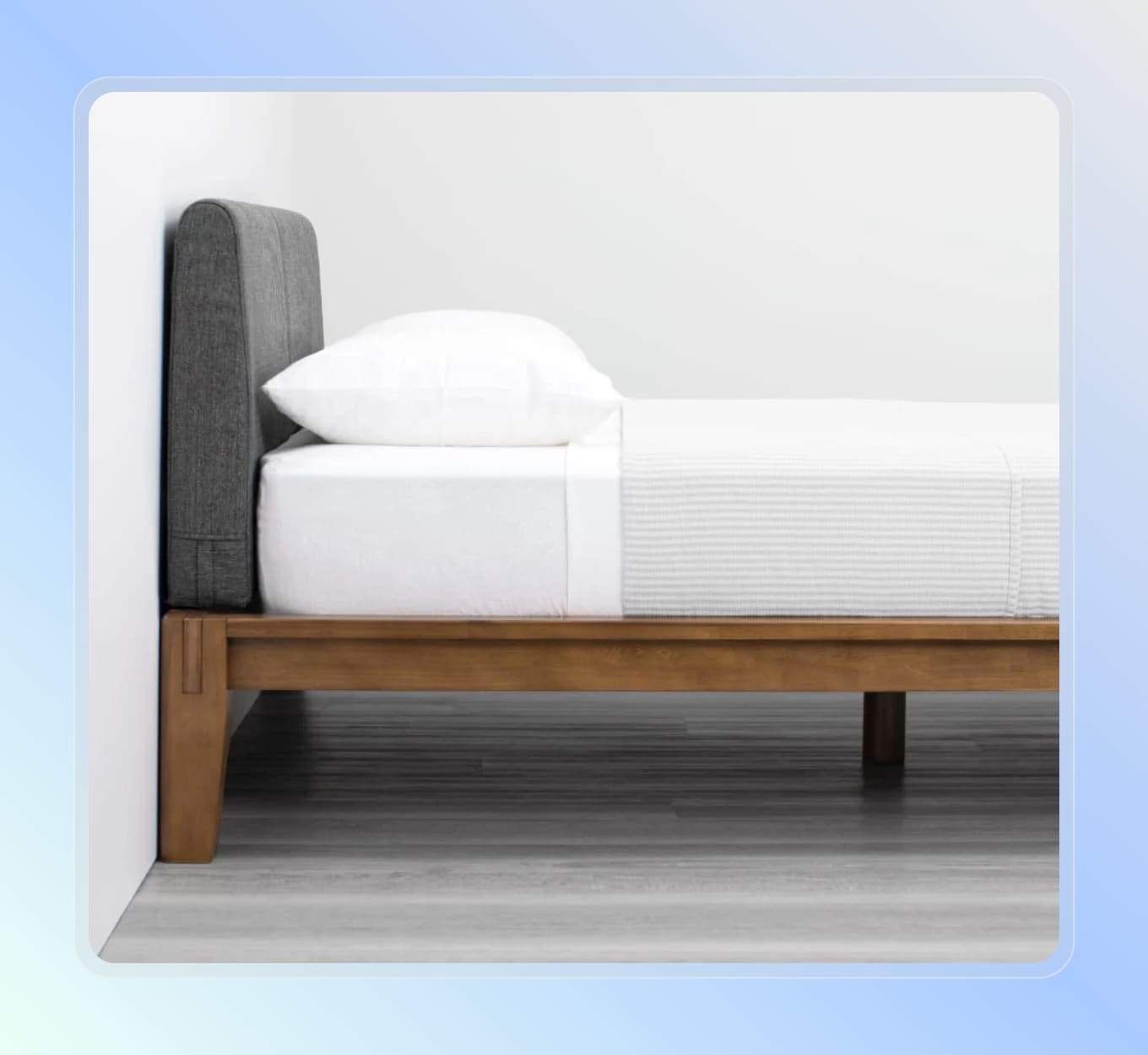The Bed by Thuma — with pillow headboard
