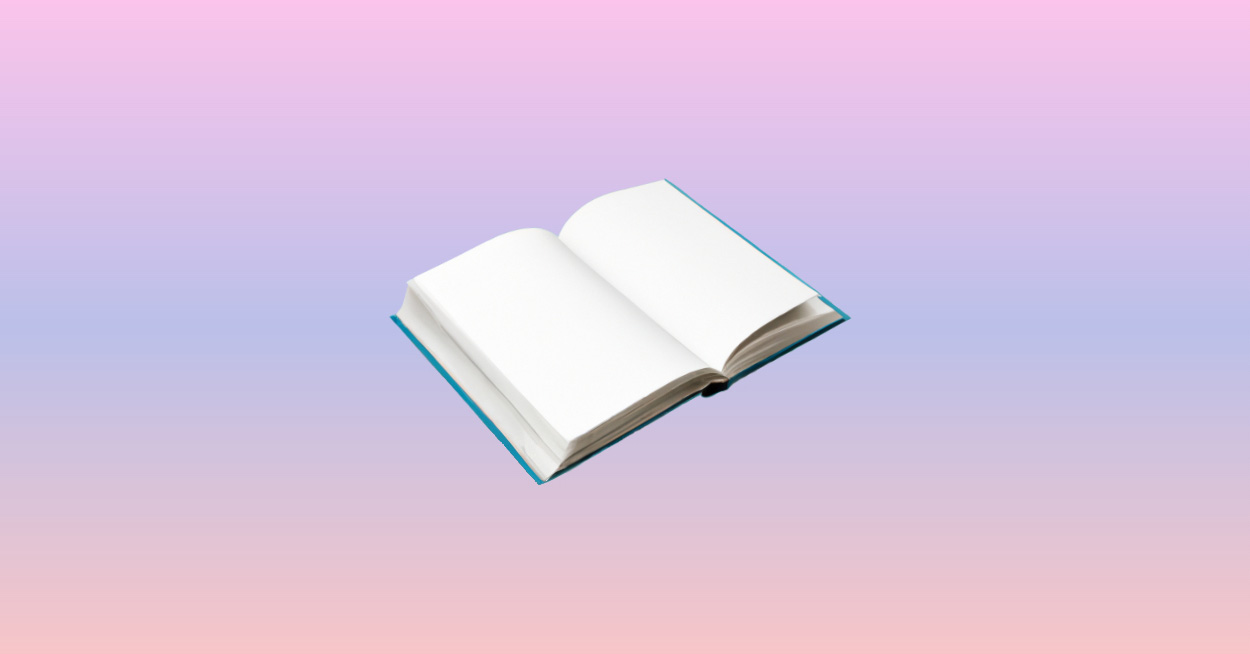 Simple book on a colorful background