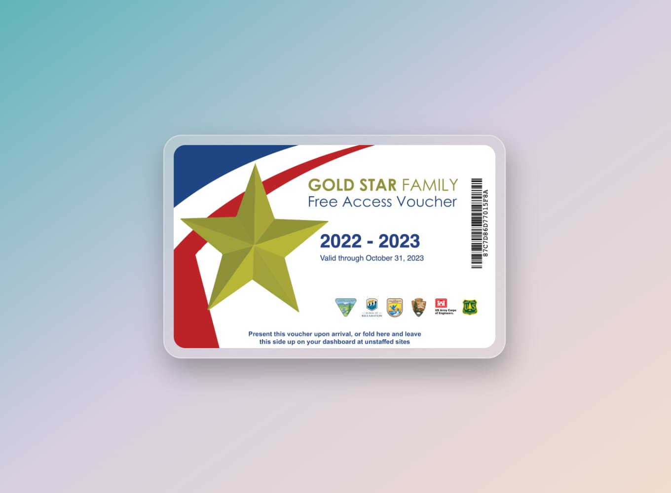Gold Star Family Free National Parks Access Voucher