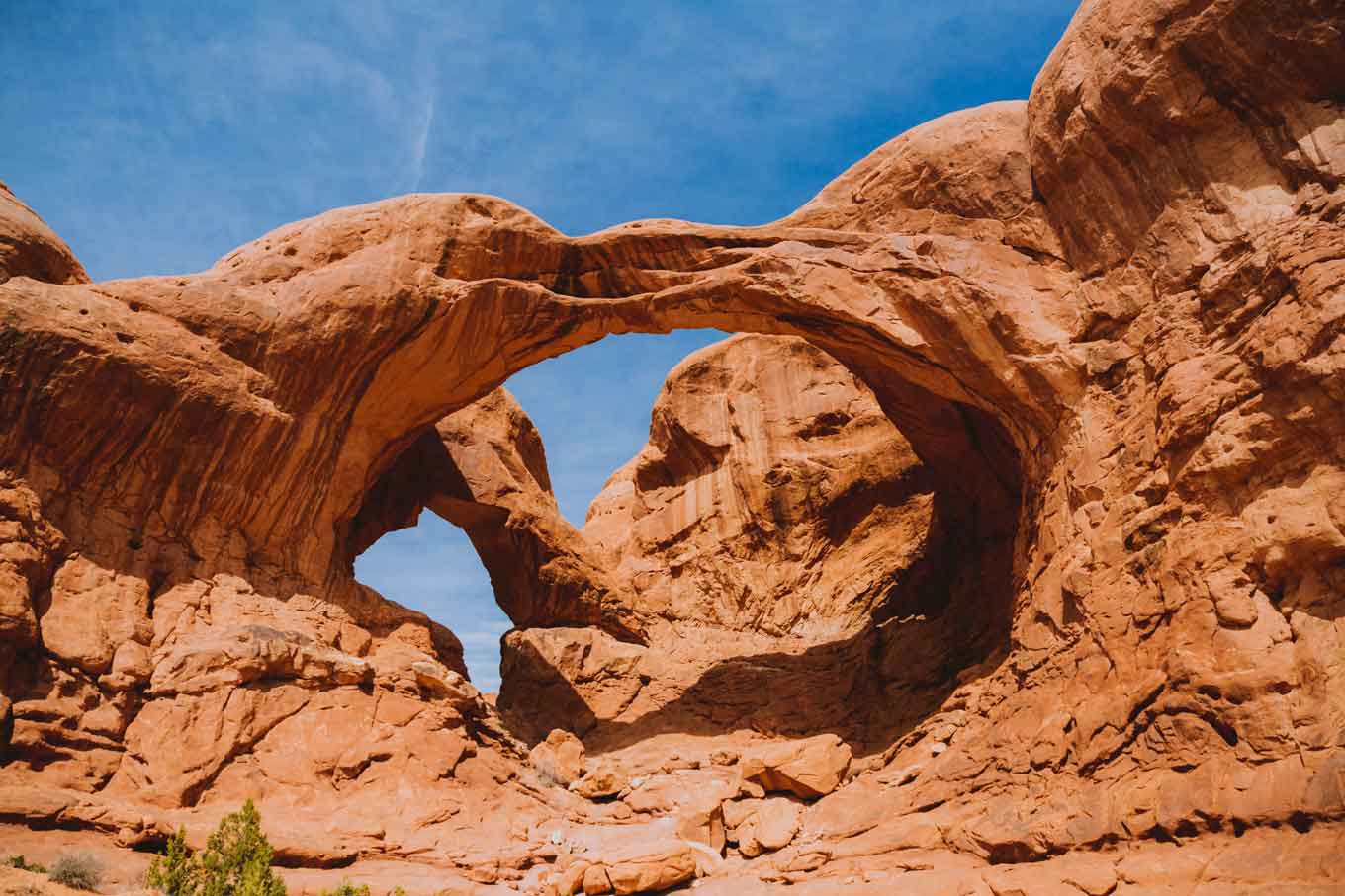 View from within Arches National Park