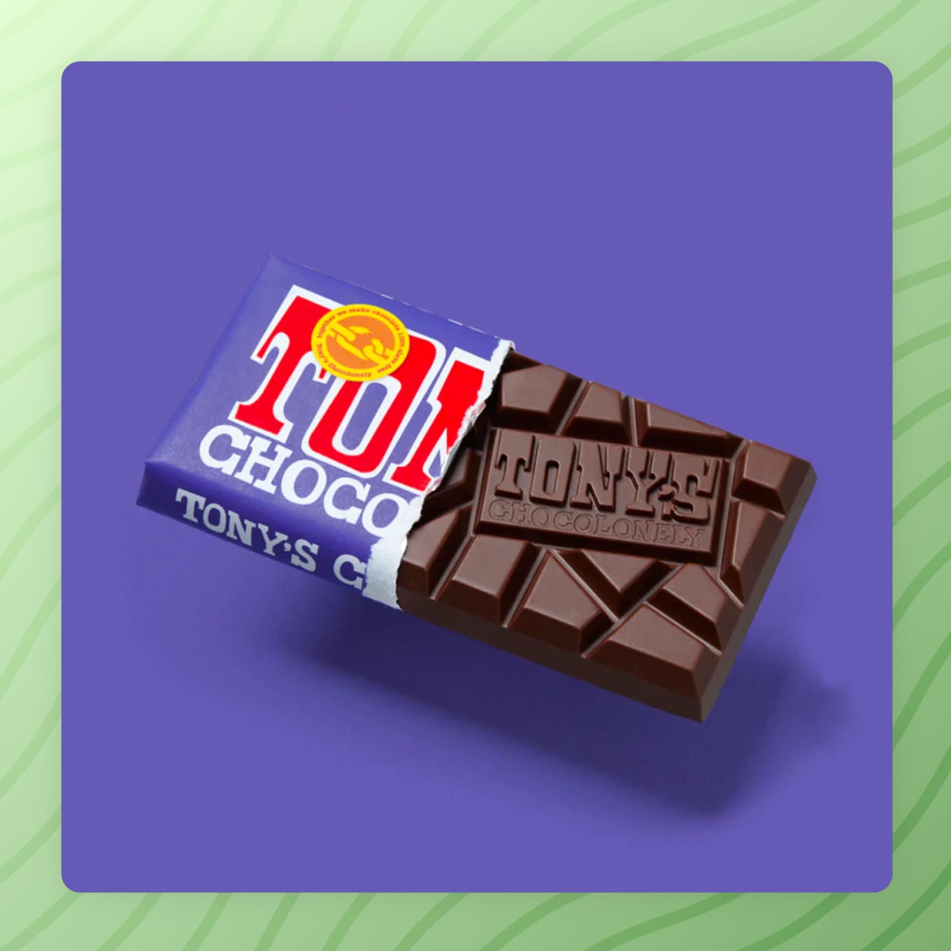 Chocolate bar from Tony's Chocolonely