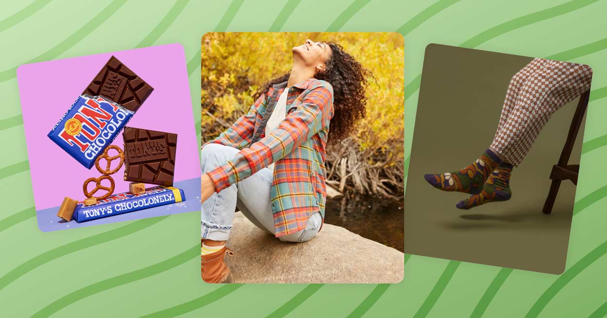 Gifts for environmentalists include ethical chocolate, Toad&Co clothes, and national parks socks.