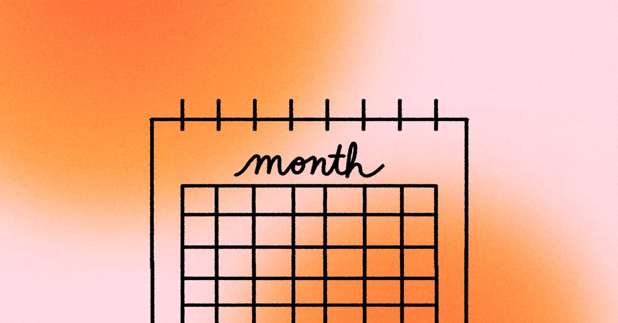 Illustrated calendar for November awareness celebrations