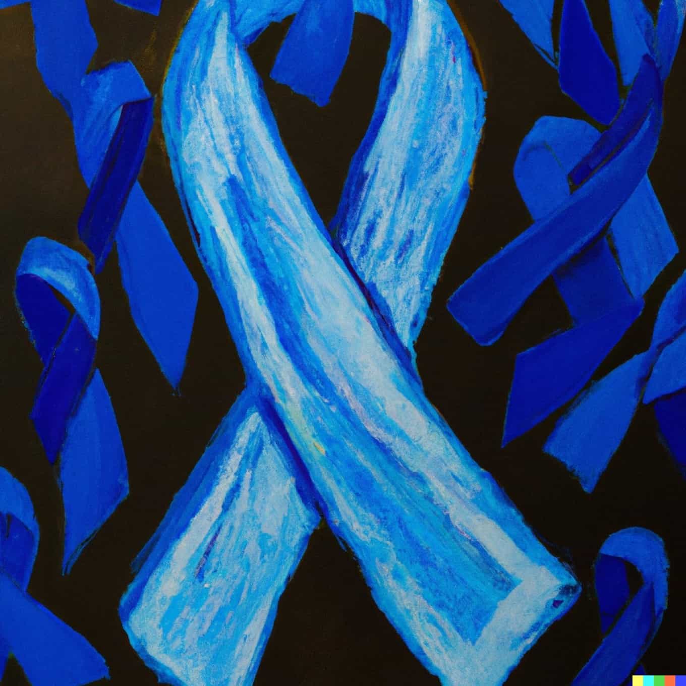 Blue Awareness Ribbon