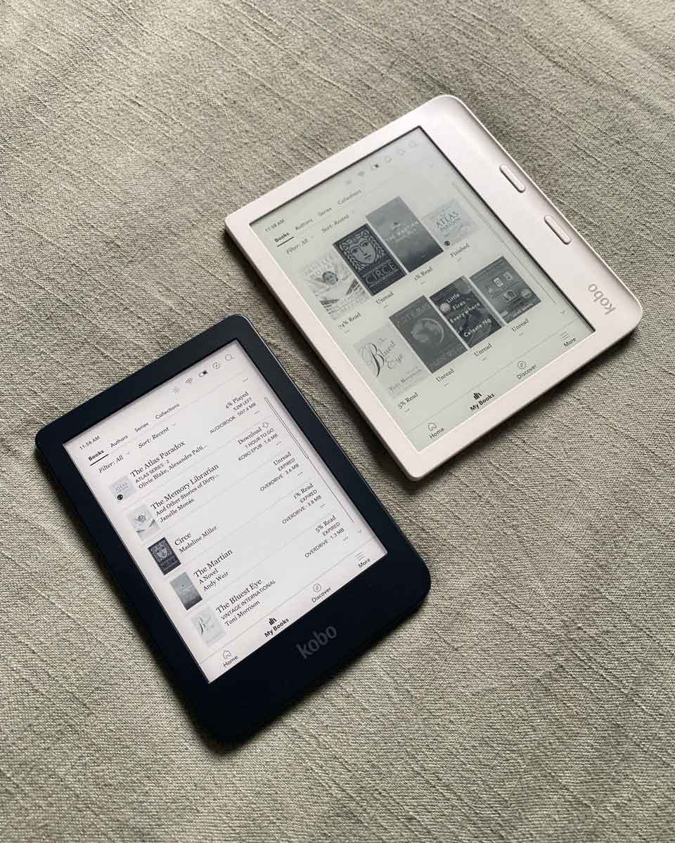 Kobo e-reader options