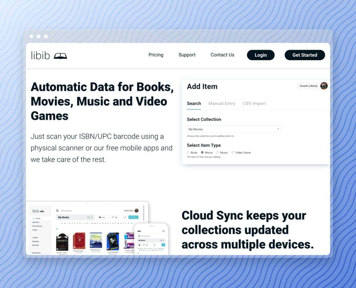 Libib: Automatic data for books, movies, music, and video games
