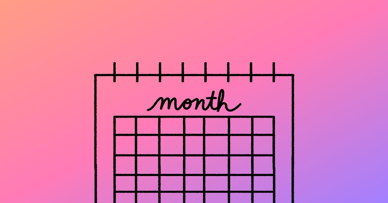 Pink October Awareness Month Calendar