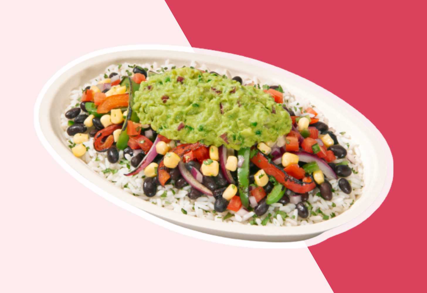 Veggie burrito Bowl with Guac from Chipotle