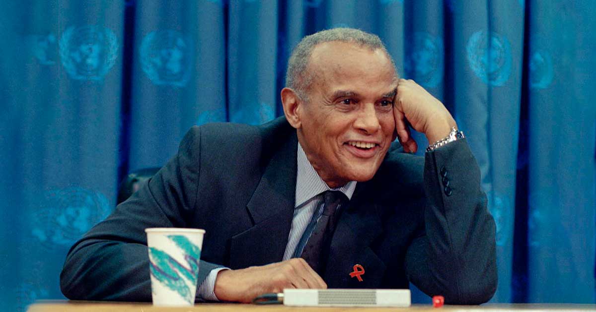 Press Briefing by smiling UNICEF Goodwill Ambassador Harry Belafonte