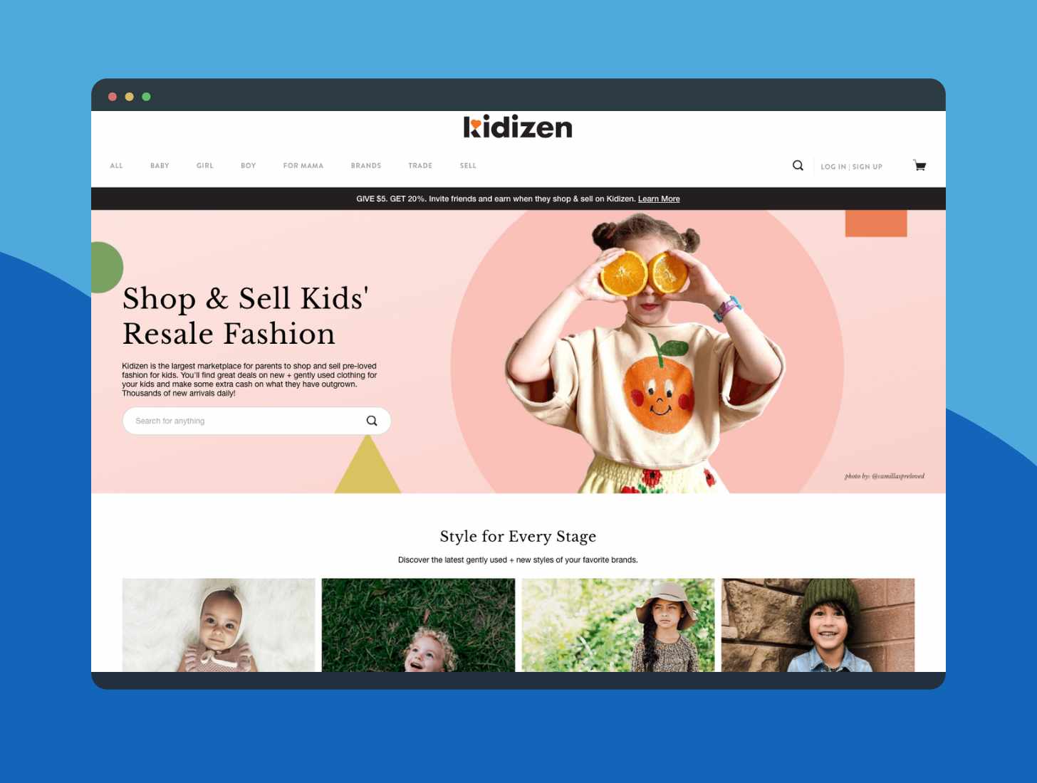 Kidizen Website: Shop & Sell Kids' Resale Fashion