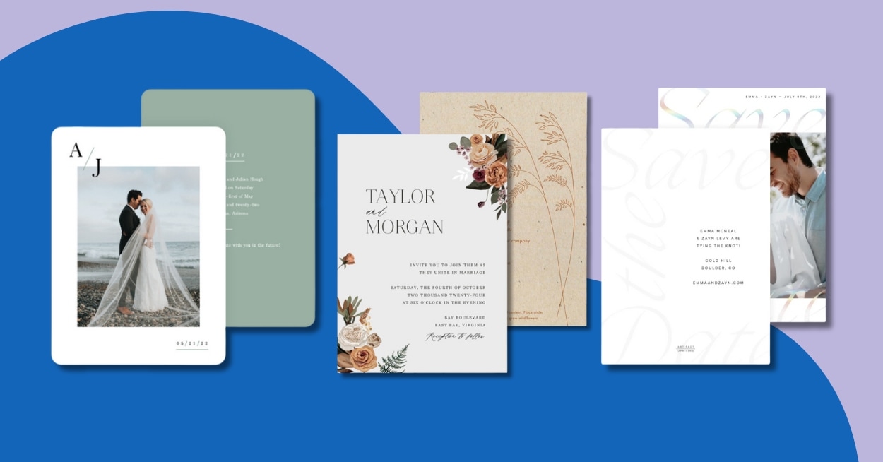 Best Eco-friendly Wedding Invitations and Save the Dates from a Variety of Stationery Brands