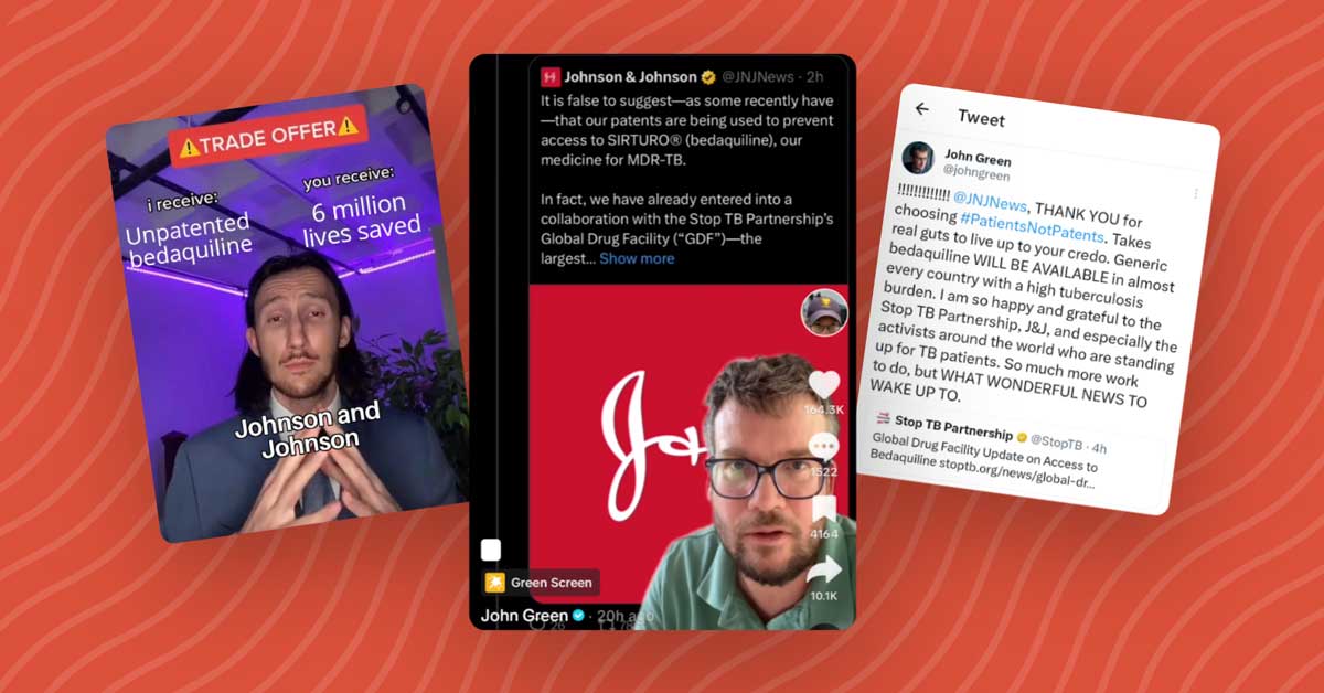 Three screenshots: One of a "trade offer" meme, another of John Green's TikTok, and another of a tweet from John Green.