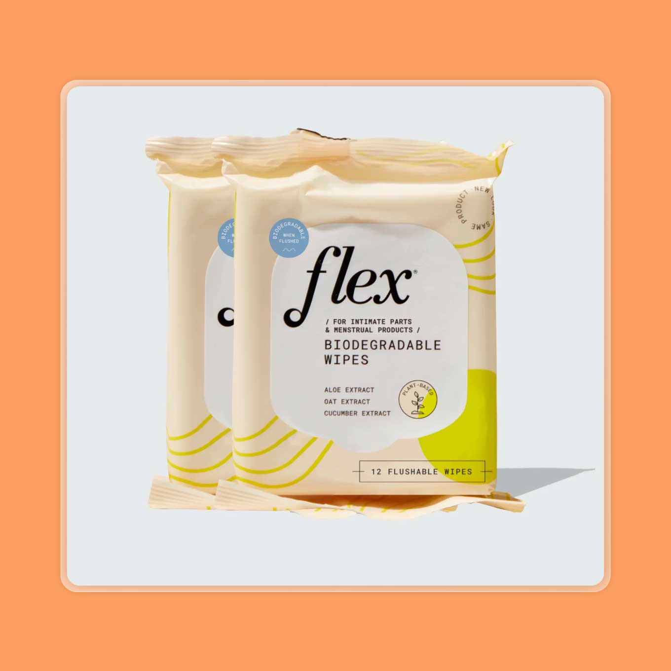 A package of wipes from Flex