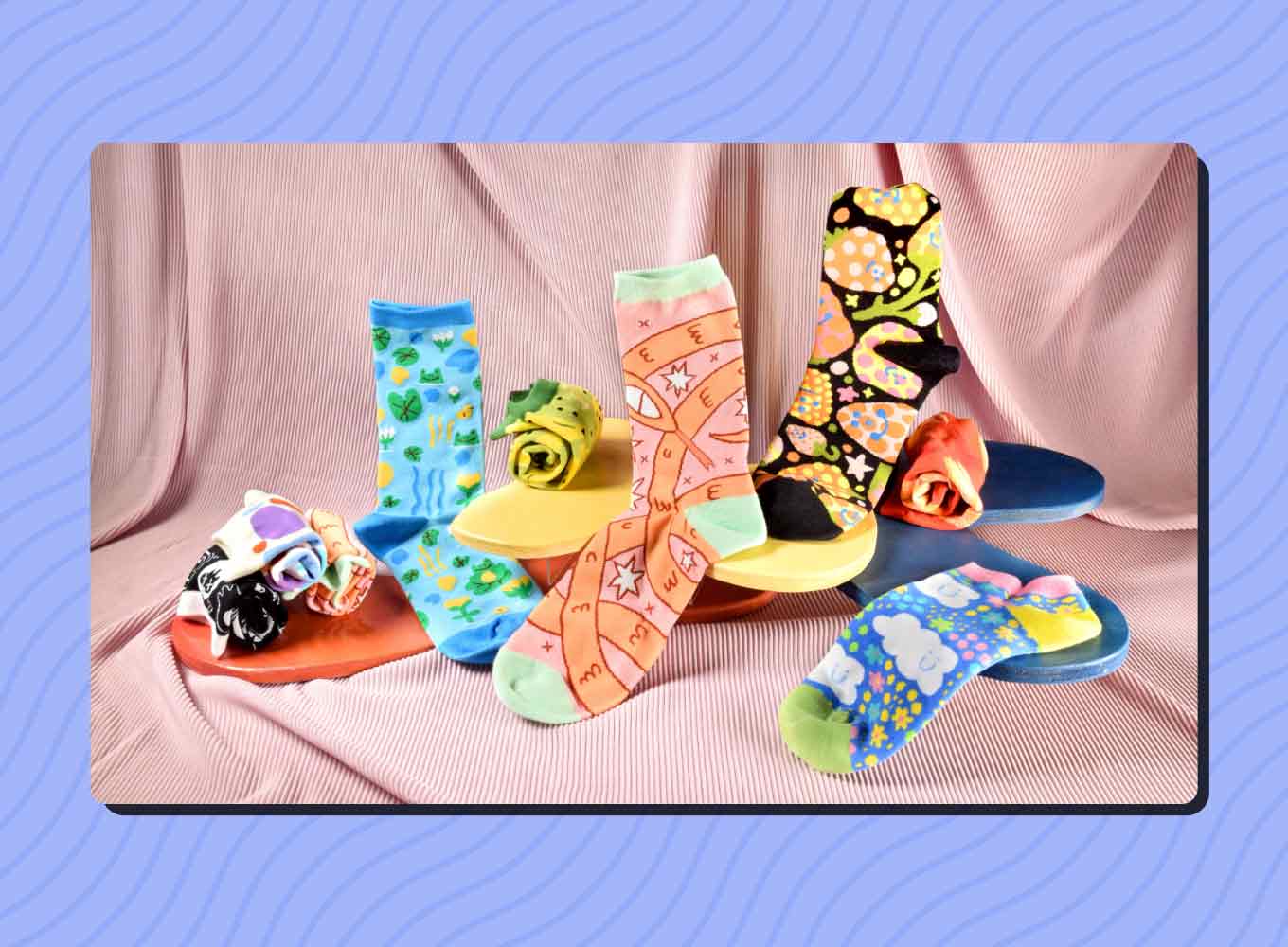 8 pairs of Awesome Socks Club socks