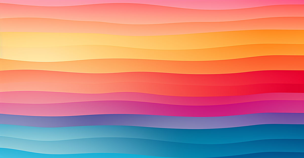 Colorful gradients symbolizing depth of relationships from deep questions