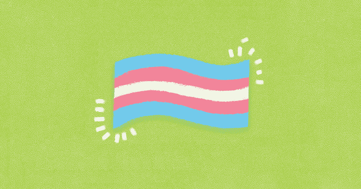 Transgender Flag Illustration